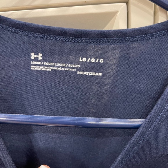 Under Armour Navy Blue Crop Top - Picture 2 of 3
